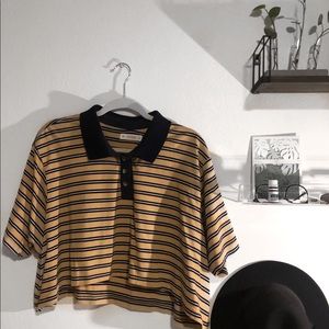 Eggie vintage inspired cropped polo